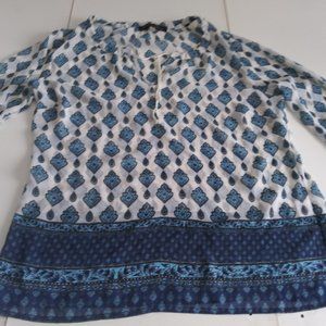 Women's boho sheer blouse